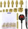 AOBOPLE Kit de fer à souder pour inserts filetés 80 W LED température réglable 180-500 °C avec 130 inserts filetés M2/M3/M4/M5/M6/M8 pour inserts d'impression 3D et plastique