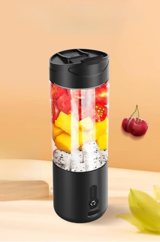 Hapivida Blender portable, 530 ml de smoothie Juicer à la maison Blender électrique sans fil rechargeable pour protéines Shakes Fruit Travel Gym Home Bureau