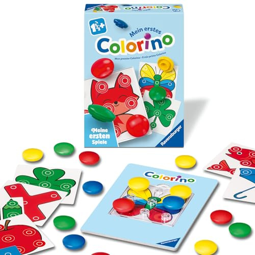Ravensburger 12010009 Mein erstes Colorino - Meine ersten Spiele: Kinderspiele, Spiele ab 1,5 Jahre zum Farben Lernen, Geschenk für Mädchen oder Junge, Farbzuordnungsspiel
