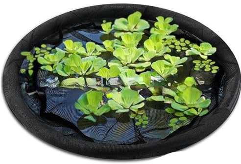 Schwimminsel für Teichpflanzen mit feinem Netz, rund, schwimmend, für Blumen und Fische