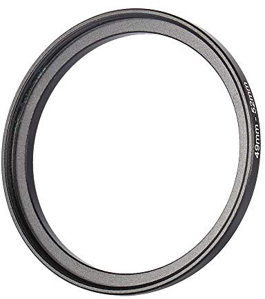ZDETGU 49 Mm Bis 52 Mm Step-Up-Ringe Metall-Objektivadapter 49-52 Schwarz