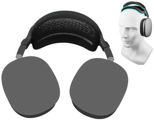 SOULWIT Druckentlastungs Kopfband Polster für AirPods Max – Schwarz