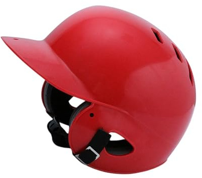 KiBcsLic Casco de Béisbol para Niños, Casco de Sóftbol con Doble Orejera para Exteriores, Deportes, Juegos, Niños Y Niñas, Rojo