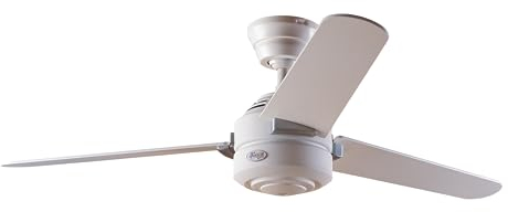 HUNTER FAN Ventilateur de Plafond Carera 132 cm pour Intérieur, avec Chaînette, 3 Pales Réversibles Blanc Neige et Érable, pour Été et Hiver, Modèle 24246