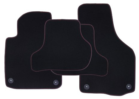 teileplus24 W101 Winter Auto Fußmatten kompatibel mit Skoda Octavia 2 2004-2013 Gummirückseite