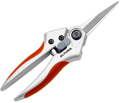 Altuna - Tijera de Poda a Una Mano Pruning J440 - Ajuste Manual - Corte Bypass para Trabajos de Precisión - Resistente y Muy Ligera - Tijera de Jardinería Fabricada en Aluminio Reforzado - Altuna
