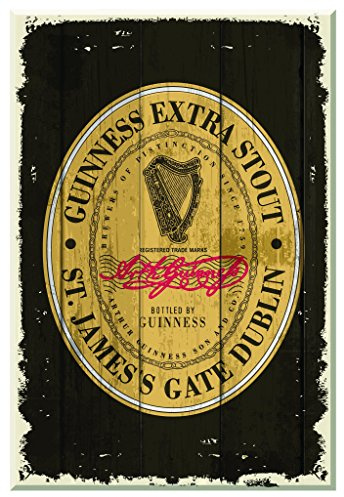 Nostalgisches Guinness-Holzschild mit „Heritage Extra Stout“-Aufdruck