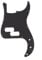 Musiclily 13 Löcher Precision Bass Pickguard P-Bass Schlagbrett für 4-Saiter Fender American/Mexican Standard Precision Bass,1 lagig Mattschwarz