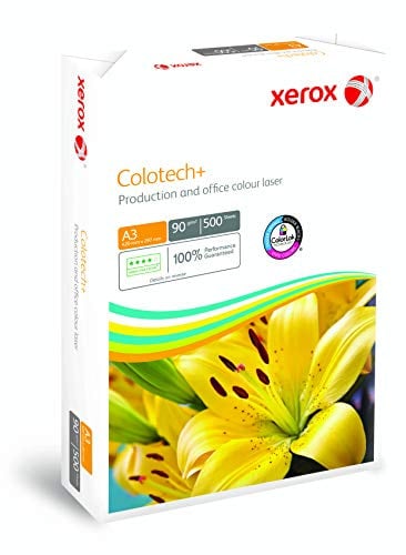 Xerox 003R94642 Colotech+ Premium Farblaserpapier, DIN A3, 90 g/m², 500 Blatt, weiß