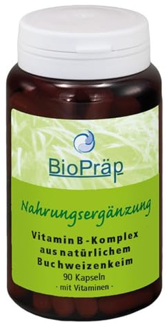 BioPräp Vitamin B-Komplex Kapseln | 90 Zellulose-Kapseln