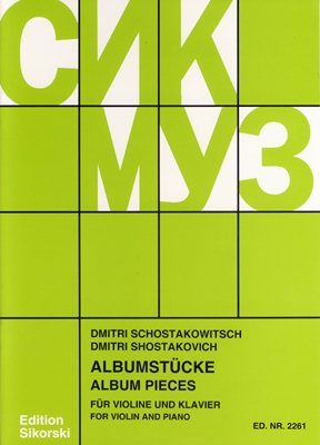 SHOSTAKOVICH - Album de Piezas para Violin y Piano (Fortunatow)