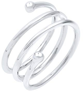 Elli Ring Damen Spirale Wickelring in 925 Sterling Silber