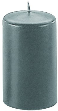 1 Stumpenkerze Kerze 100 x 60mm selbstverlöschend safe candle, Farbe:anthrazit
