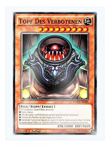 DOCS-DE040 Topf Des Verbotenen 1. Auflage im Set mit original Gwindi Kartenschutzhülle