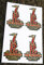 RALEIGH Vintage stil Fahrrad GOLD Aufkleber-sticker x4