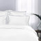 Tommy Hilfiger Uni Mako-Satin Bettwäsche White 1 Bettbezug 155 x 220 cm + 1 Kissenbezug 80 x 80 cm