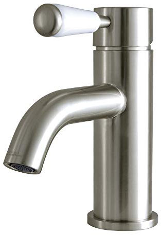 Kingston Brass LS8228DPL Miscelatore monocomando per Il Bagno, Nichel Satinato