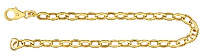 EDELIND 585 Gold Armband Damen Herren 4.5mm, Bracelet Erbskette hohl aus 14 Karat Echt Gold Länge 21cm, Armkette Gelbgold, Goldarmband Made in Germany