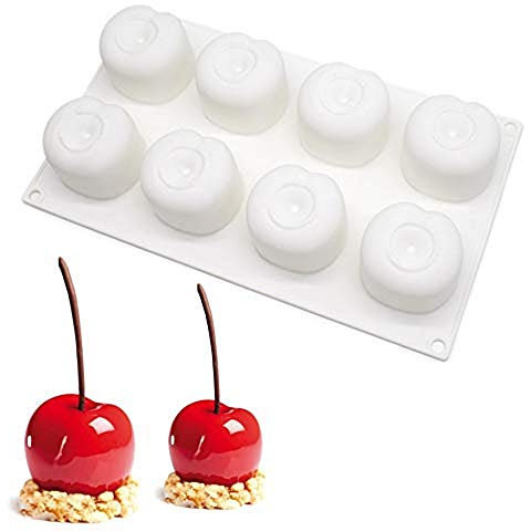 8 trous Cerise Silicone Mousse Moule À Gâteau Moule Gâteau Faire Moule Fondant Moules À Gâteau Au Chocolat Dessert Mousse Moules
