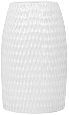 Klassische Vase für saisonale Dekoration weiß Linzi