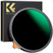K&F Concept Nano X-Serie Variabler ND Filter ND3-ND1000 Graufilter 55mm(1.5-10 Blendenstufen)