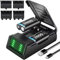 FIOTOK 2x2600 mAh Xbox Rechargeable Battery Pack with Fast Charger Station, Led Indicator, 4×Battery Cover for Xbox One/S/X/Elite/Series X|S