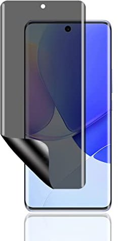 Yiunssy Protector de Pantalla de Privacidad compatible con Huawei Nova 9/Honor 50, [Reconocimiento de Huellas Dactilares], Antiespía TPU Protector de Pantalla para Huawei Nova 9/Honor 50