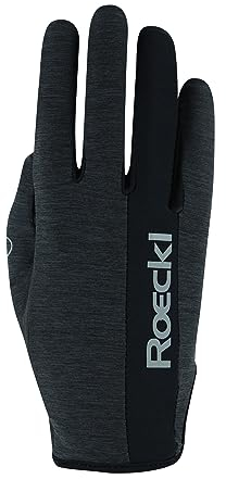 Roeckl Sports Reithandschuh Mannheim, Freizeit Sommer Handschuh, Anthrazit Mélange 7.5