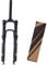 LHHL MTB Suspension Fork 26”27.5”29”Bike Fork XC Mountain Bike Front Forks Travel 100mm Disc Brake Gas Fork Manual Lockout 1 1/8” Straigh Tube QR 9mm (Color : Black, Size : 27.5inch)