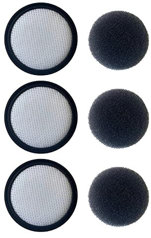 Chuancheng Lot de 3 filtres et filtres éponge compatibles avec les accessoires d'aspirateur sans fil Eureka BR7 BR8