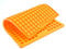 Collory Backmatte Hundekekse, Leckerlis in KLEEBLATT Form, Silikon Backform, Hitzebeständig, Lebensmittelecht & Bpa-frei (Mini Kleeblätter (1,5 cm), Orange)