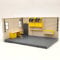 Generic Modèle de scène de diorama de garage (jaune, 1 pièce), échelle 1:43, véhicules moulés sous pression pour enfants, unisexe, cadeaux, 19 x 13 x 9,50 cm