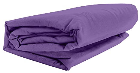 GMD Living Mr. Sandman Spannbettlaken ELASTAN Classic, Farbe:221-flieder, Größe:180-200 x 200-220 cm