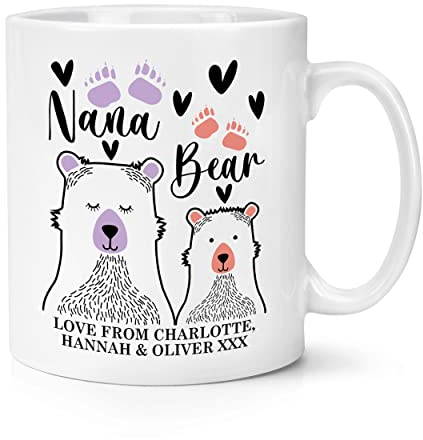 Personalised Nana Bear 10oz Mug Cup