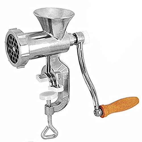 Deosdum Tritacarne Manuale in Lega di Alluminio Macchina per la Macinazione di Verdure per Carne a Manovella per Cucina