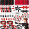 72 pezzi Ninja Pinata Compleanno, Bomboniere ninja, Ninja Feste Bomboniere, Ninja Portachiavi Braccialetto Silicone Elasticità Catapulta Viscosità Giocattolo Guerriero, Regaloper Bambini Ragazzi