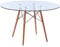 Noorsk Design Mesa Redonda De Comedor o Cocina Tower Cristal (Diámetro 120)