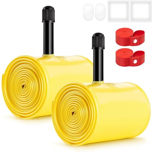 YunSCM 2PCS 29 Zoll TPU Schlauch 29x1.90/2.30 AV32 Schrader Ventil | kompatibel 29x1.90 29x1.95 29x2.0 29 x 2.10 29x2.125 29x2.20 29x2.25 29x2.30 Fahrradschlauch Butylkautschuk