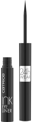 Catrice Ink Eyeliner, Nr. 010, Schwarz, abdeckend, Ultra Schwarz, Expressergebnis, farbintensiv, matt, vegan, ohne Mikroplastikpartikel, ohne Parfüm, ölfrei, 3er Pack (3x1.7ml)