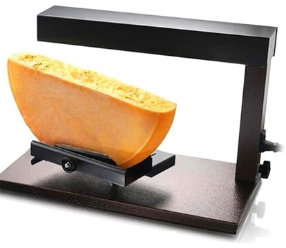 Máquina for derretir queso Raclette, 750W, fundidor eléctrico comercial for parrilla de queso, calentador de queso de calentamiento rápido, dispensador de queso ajustable inclinable for Raclette