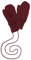 Disana WALK-HANDSCHUHE Baby & Kinder - 100% Bio-Merino, Wollwalk – wetterfest & super warm - unisex in 3 Größen - nachhaltig & fair – mit Strickkordel verbunden - made in Germany | Cassis Gr. 1