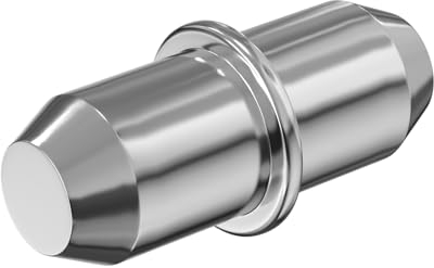 ORTAVA Regalbodenträger 5x16mm, 20 Stück Fachbodenträger Kohlenstoffstahl, Bodenträger Rostfreie, Einlegeboden Halter, Regalbodenhalter.