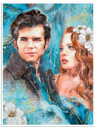 Delizia Art Creations - edles Poster von Colin und Penelope - Staffel 3 - Geschenk und Fanartikel inspiriert von Julia Quinn in 30x40cm