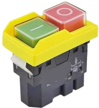 YGTMCMKY DKLD DZ04 4 Broches 250V AC 8(6) A interrupteurs à Bouton-Poussoir électromagnétiques étanches on Off Interrupteur d'arrêt de démarrage for rectifieuse