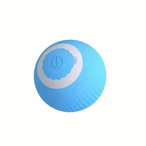 Genérico Juguete Interactivo para Gato con Luz LED, Rotación de 360°, Carga USB, Azul.