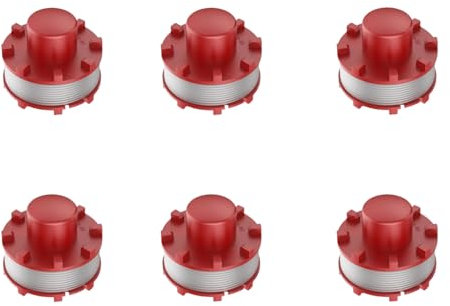 LADAMI 6 Stück Ersatz Fadenspulen Einhell Fadenspule für Einhell Rasentrimmer, 2 mm Durchmesser,Thread Length 8m Ersatz fadenspule 6 Ersatz spulen