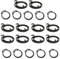 Universal Hardware Door Handle Springs Replacement Kit, 10 Springs and 10 Circlips (2.5 Turns, 2mm Thick)