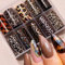 Kinretixia 10 Stück Laser Leopard Nagelsticker Set, Einfach Zu Verwenden Nail Art Sticker Für Kreative Nageldesigns, Umweltfreundlich Und Sicher Für DIY Maniküre