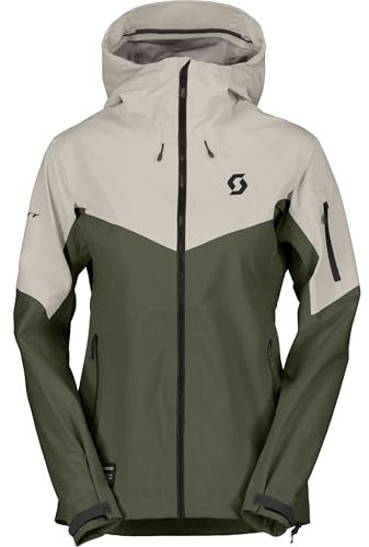 Scott Damen Explorair 3L Jacke, dust white-douglas green, XS