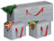Vinsani® 3pcs Extra Large Christmas Tree Decoration Storage Bags Waterproof Durable Zip Bag Xmas Décor Ornaments Baubles Tinsels Lights Organiser with Handles Prevents Moisture & Dust (Grey)